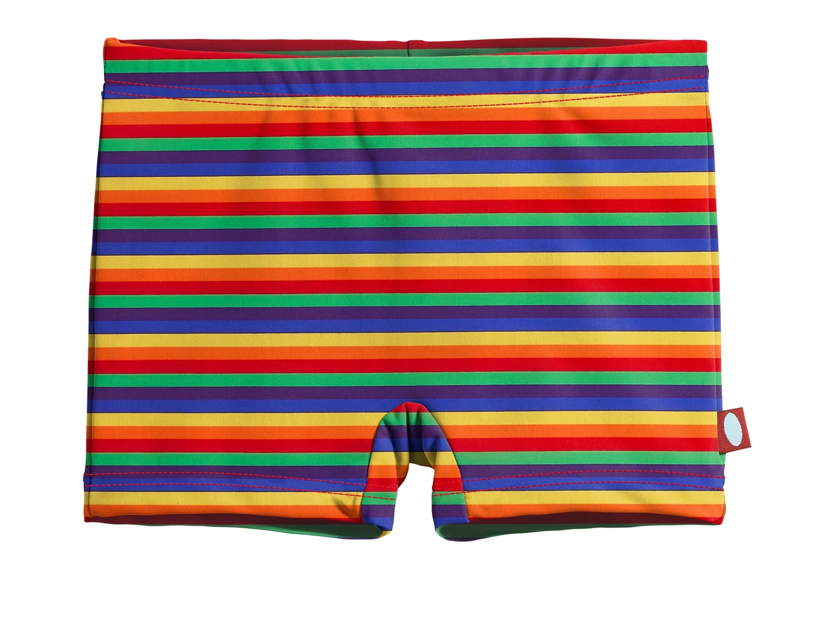 Girls UPF 50+ Printed Swim Boy Shorts  | Rainbow Print - Drispect