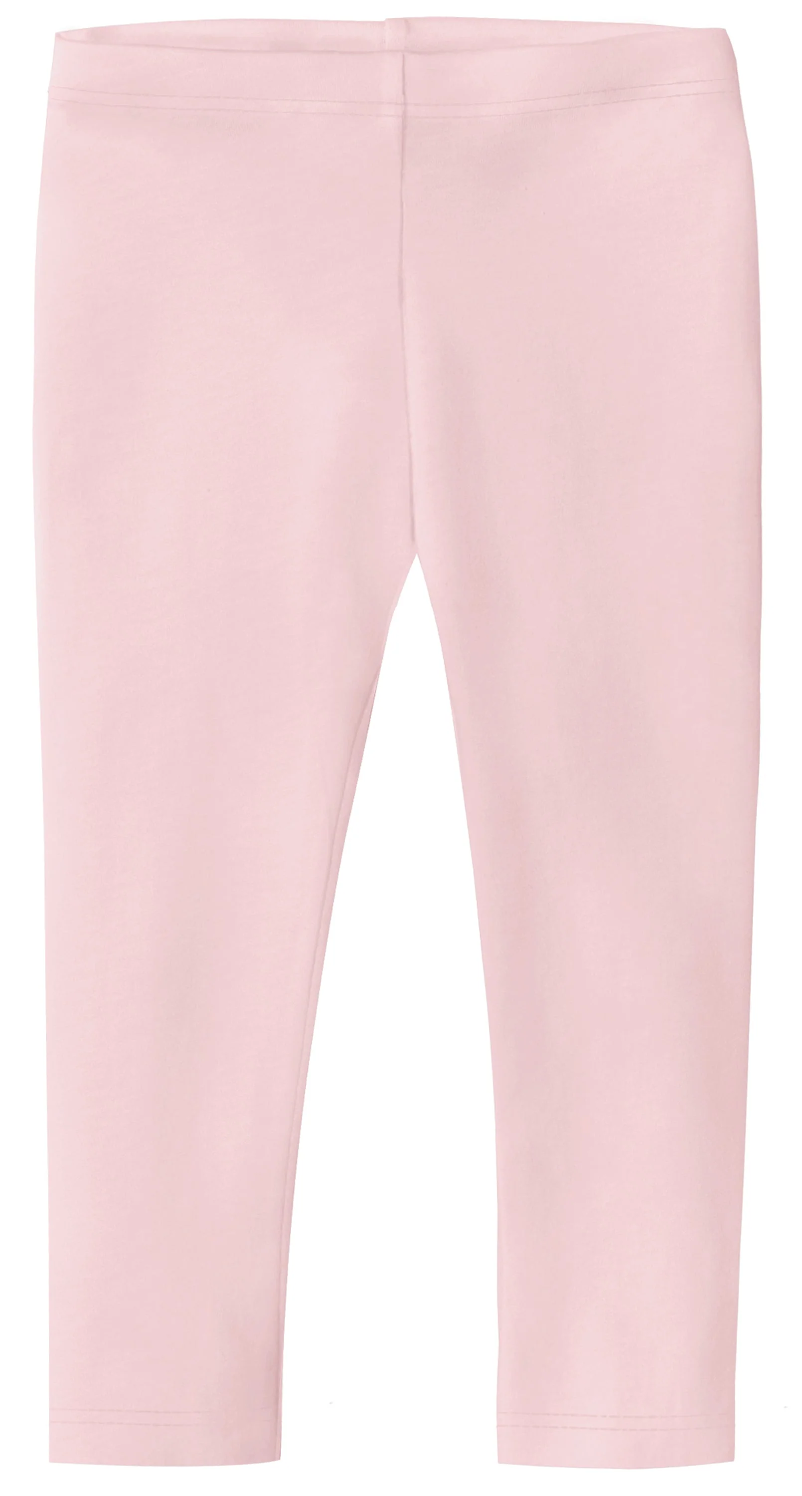 Girls Soft 100% Cotton Capri Leggings | Pink - Drispect