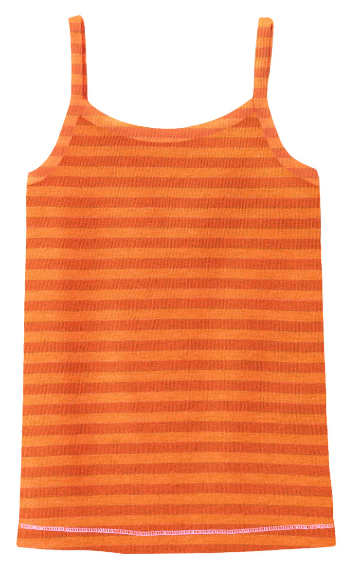 Girls Camisole - Stripes | Orange - Drispect