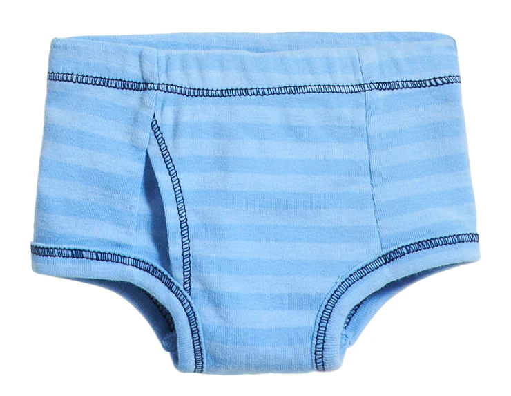 Boys Striped Briefs-Seconds| Damage - Bright Light Blue - Drispect