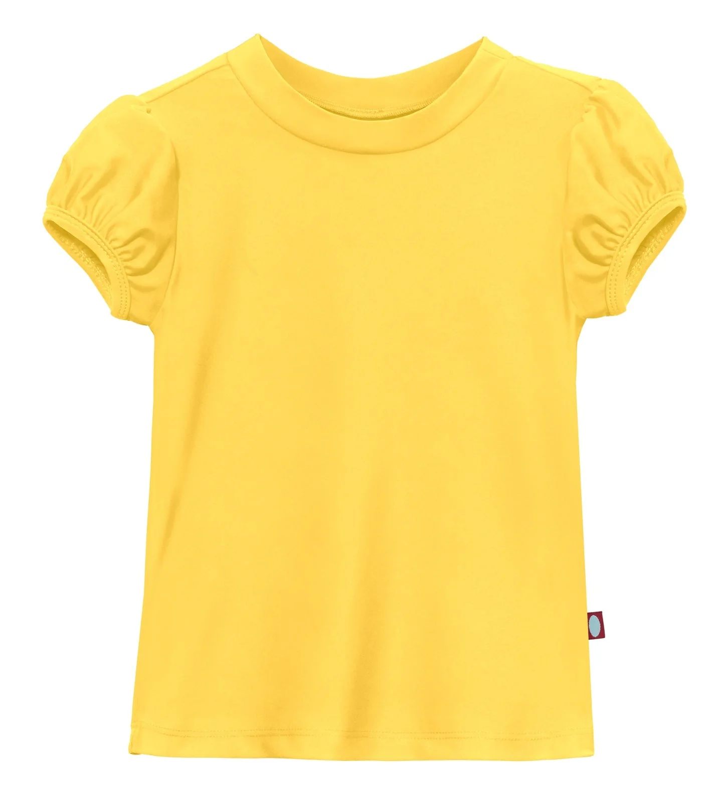 Girls UPF 50+ Puff Sleeve Rashguard | Yellow - Drispect