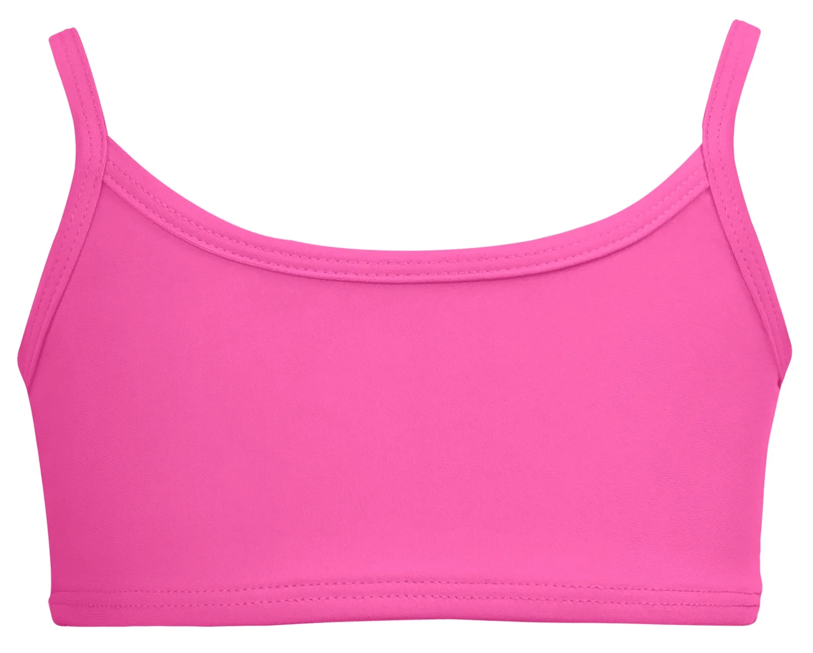 Girls UPF 50+ Bikini Swim Top  | Medium Pink - Drispect
