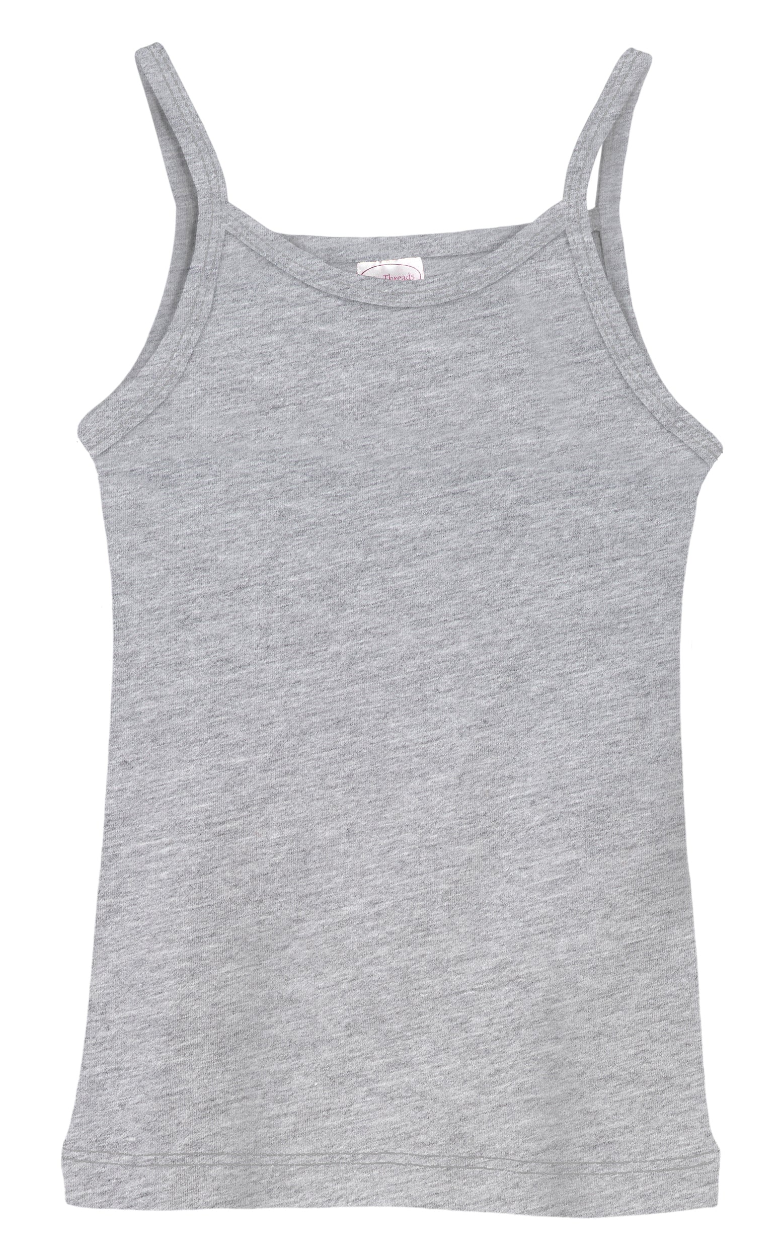 Girls Soft Cotton Camisole | Heather Gray - Drispect