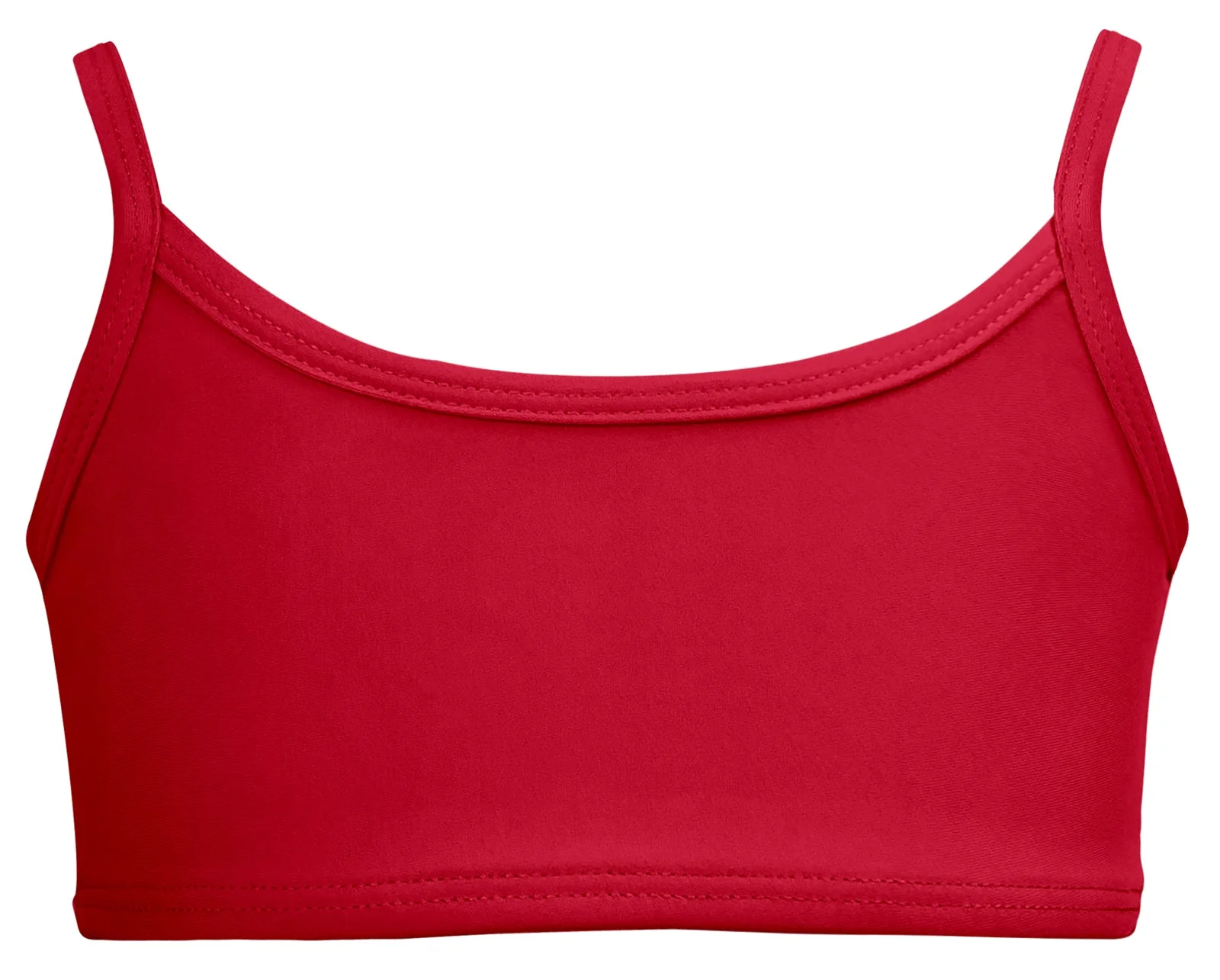 Girls UPF 50+ Bikini Swim Top  | Red - Drispect
