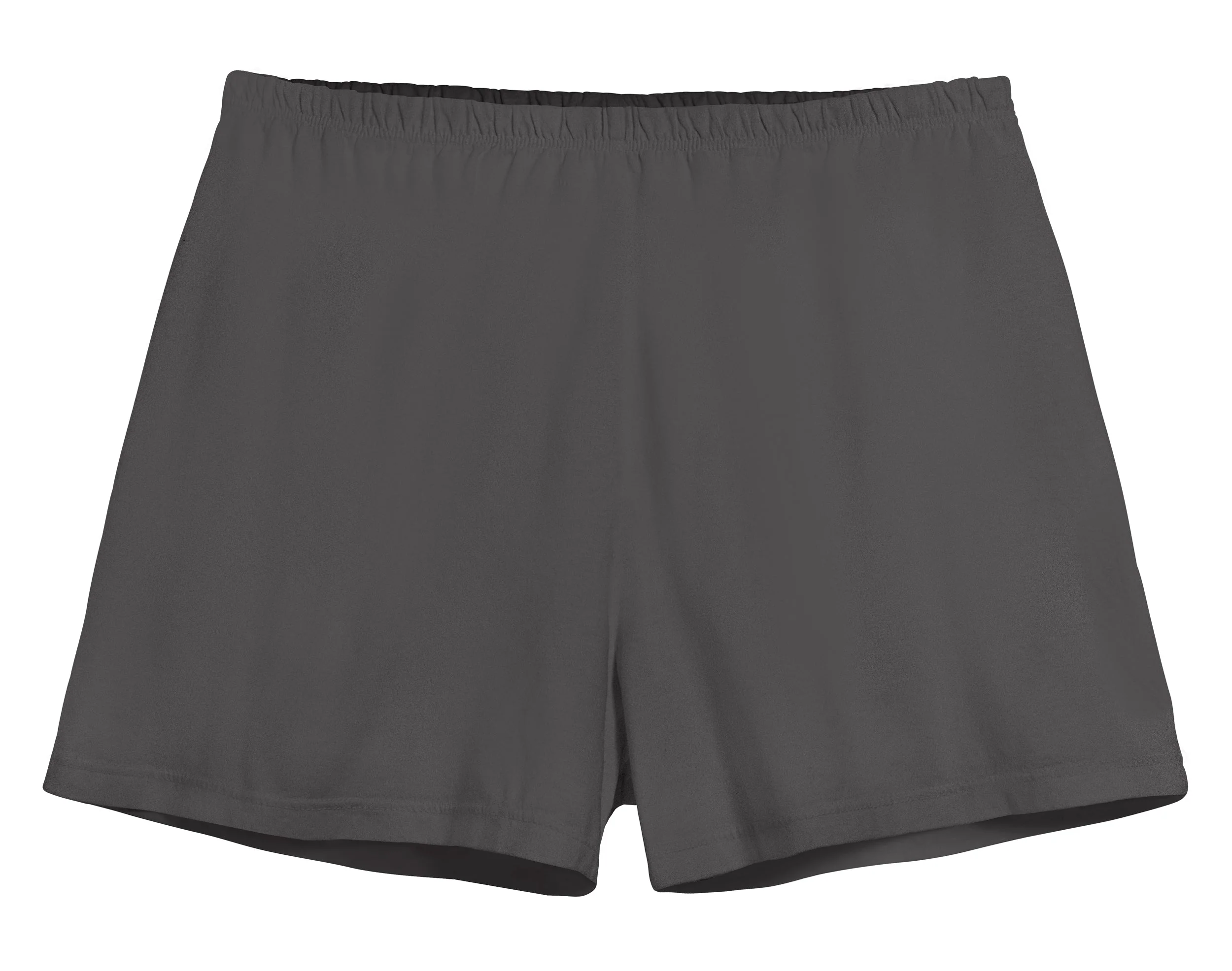 Women's Soft Cotton Comfy Knit Lounge Shorts | Charcoal - Drispect