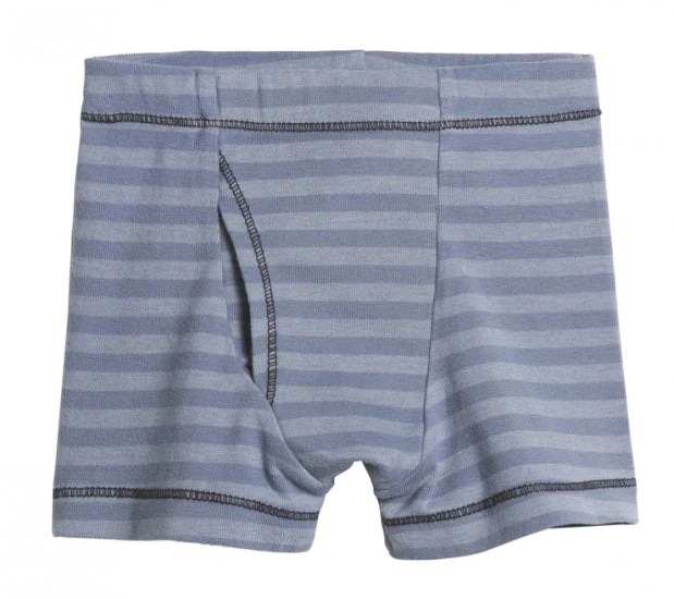 Boys Soft Stripe Boxer Brief | Concrete Grey - Drispect