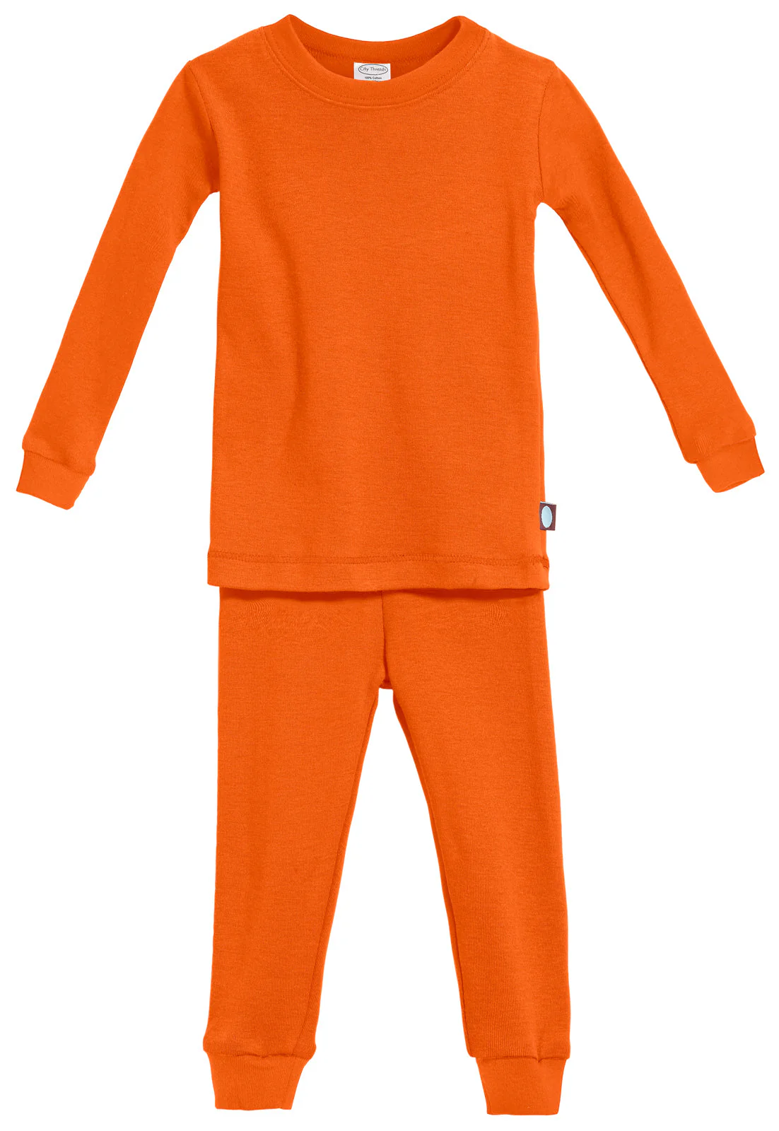 Kid's Organic Cotton Snug Fit Pajama Sets-Seconds| Damage - Orange - Drispect