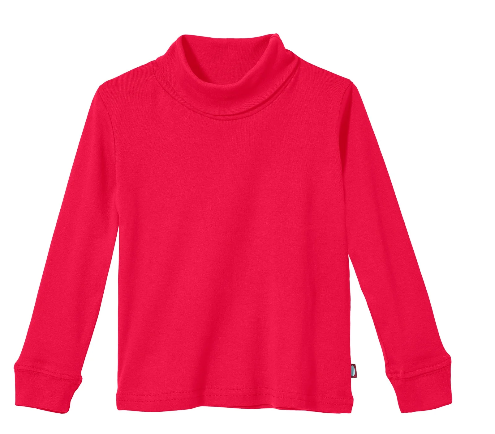 Boys and Girls Soft Cotton Turtleneck  | Candy Apple - Drispect
