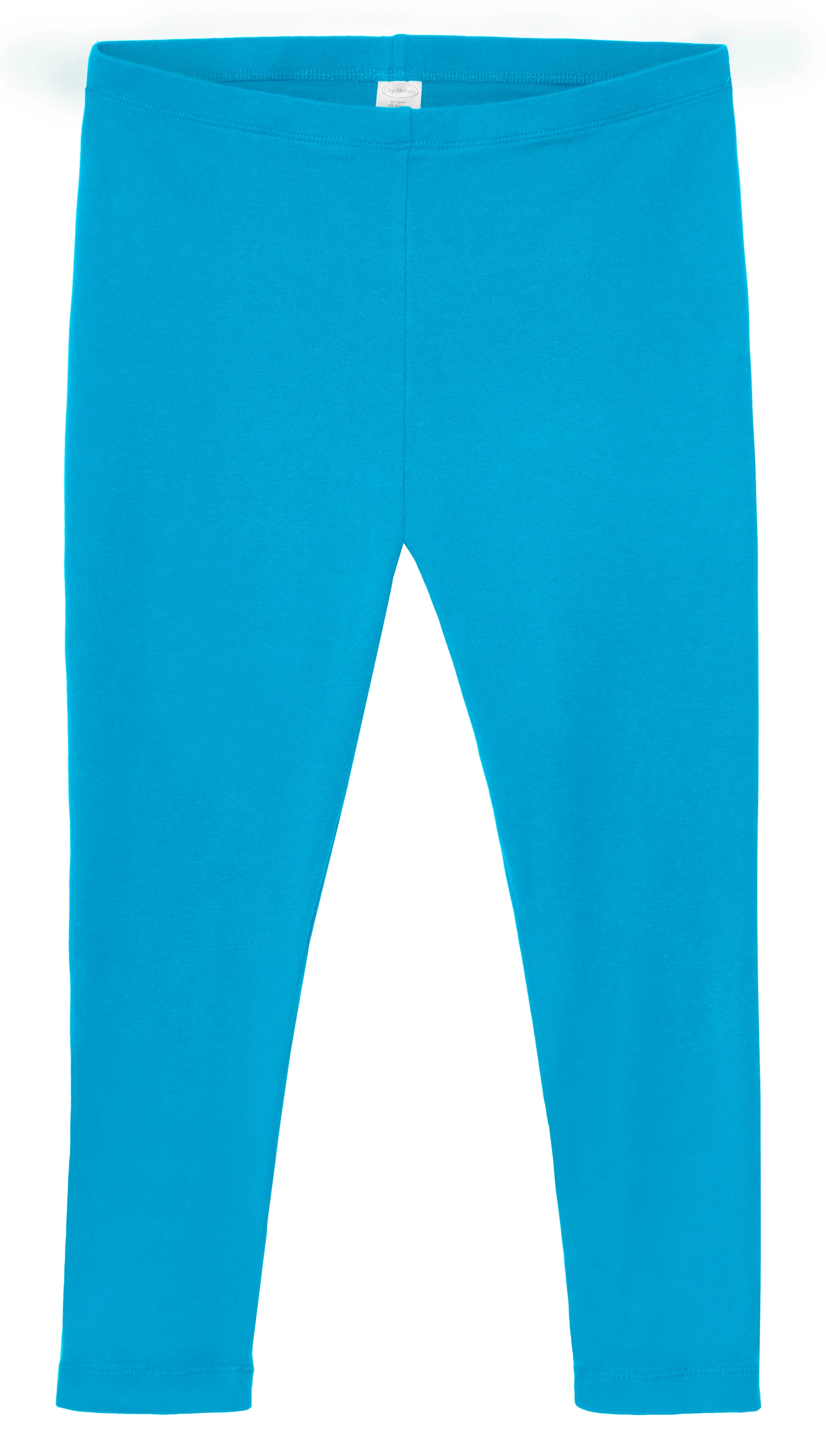 Women's 100% Cotton Soft Capri Leggings | Turquoise - Drispect