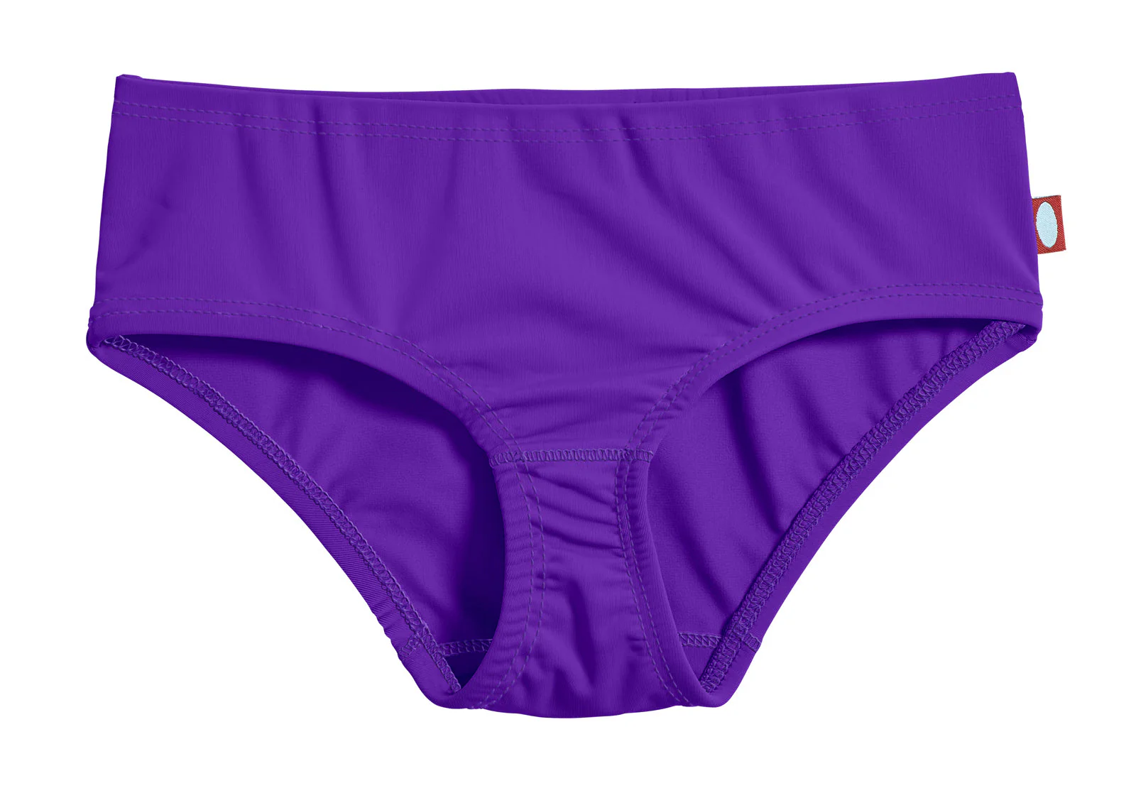 Girls UPF 50+ Swimming Briefs | Purple w. Matching Stitch - Drispect