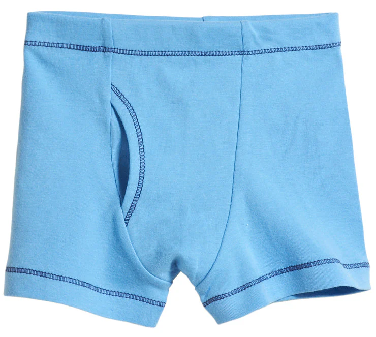 Boys Soft Cotton Boxer Brief | Bright Light Blue - Drispect