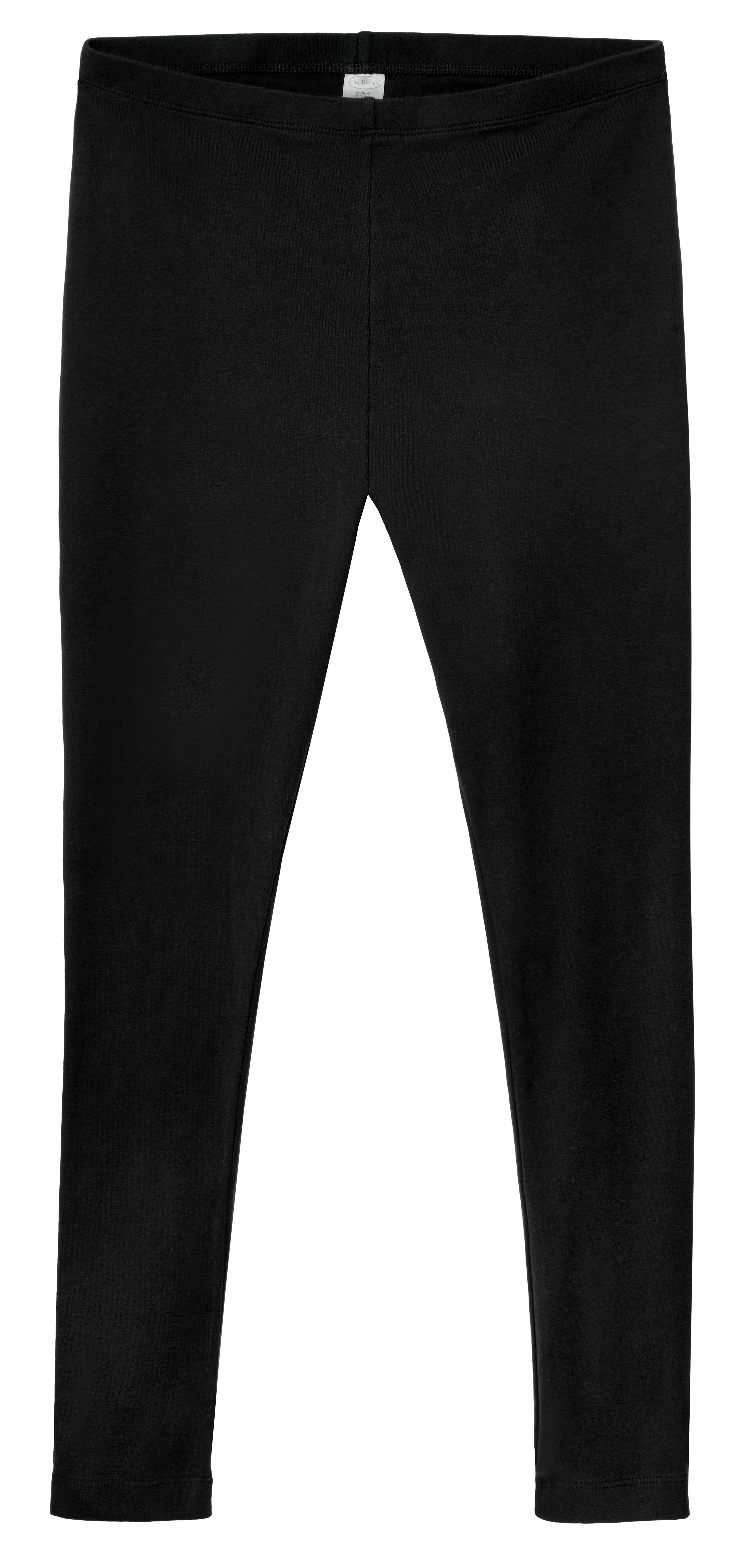 Women's Soft 100% Organic Cotton Leggings | Black - Drispect