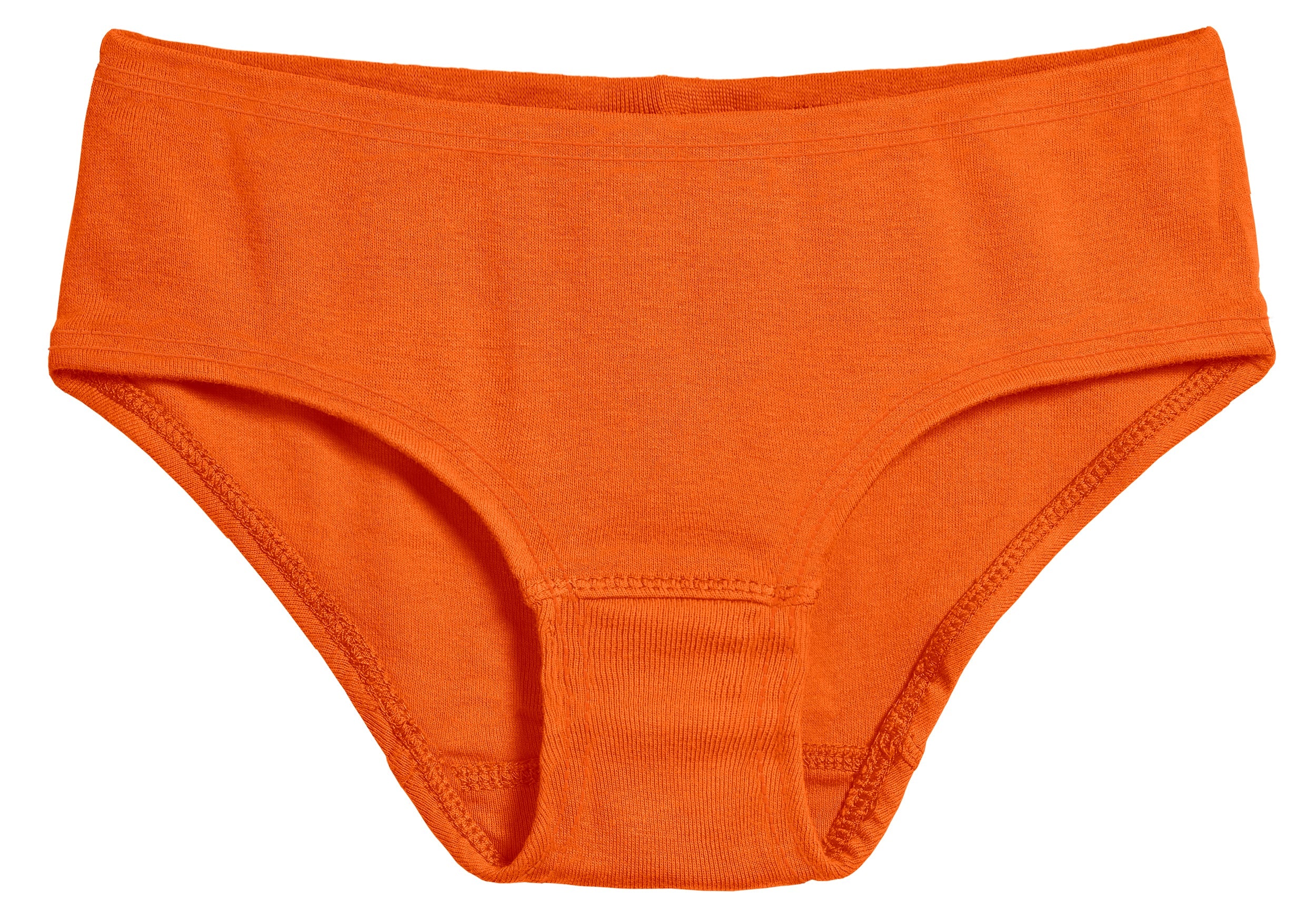 Girls Organic Briefs Seconds | Damage Orange - Drispect