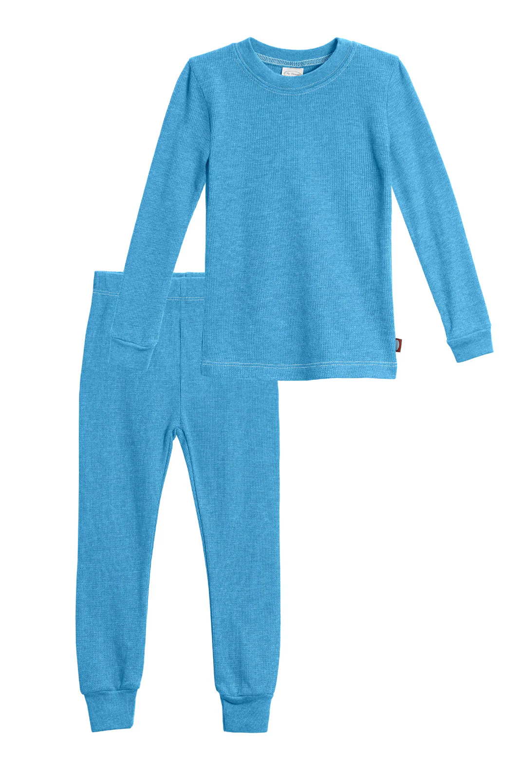 Boys Soft & Cozy Thermal 2-Piece Long Johns | Sea w- Baby Blue Stitch - Drispect