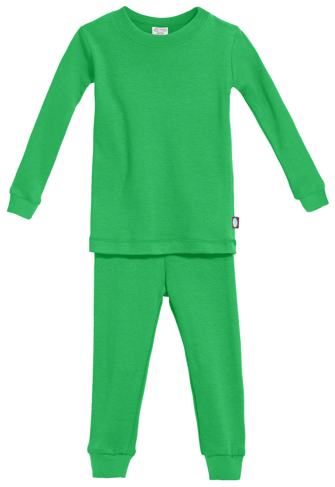 Boys and Girls Soft Organic Cotton Snug Fit Pajama Sets   | Elf Green - Drispect
