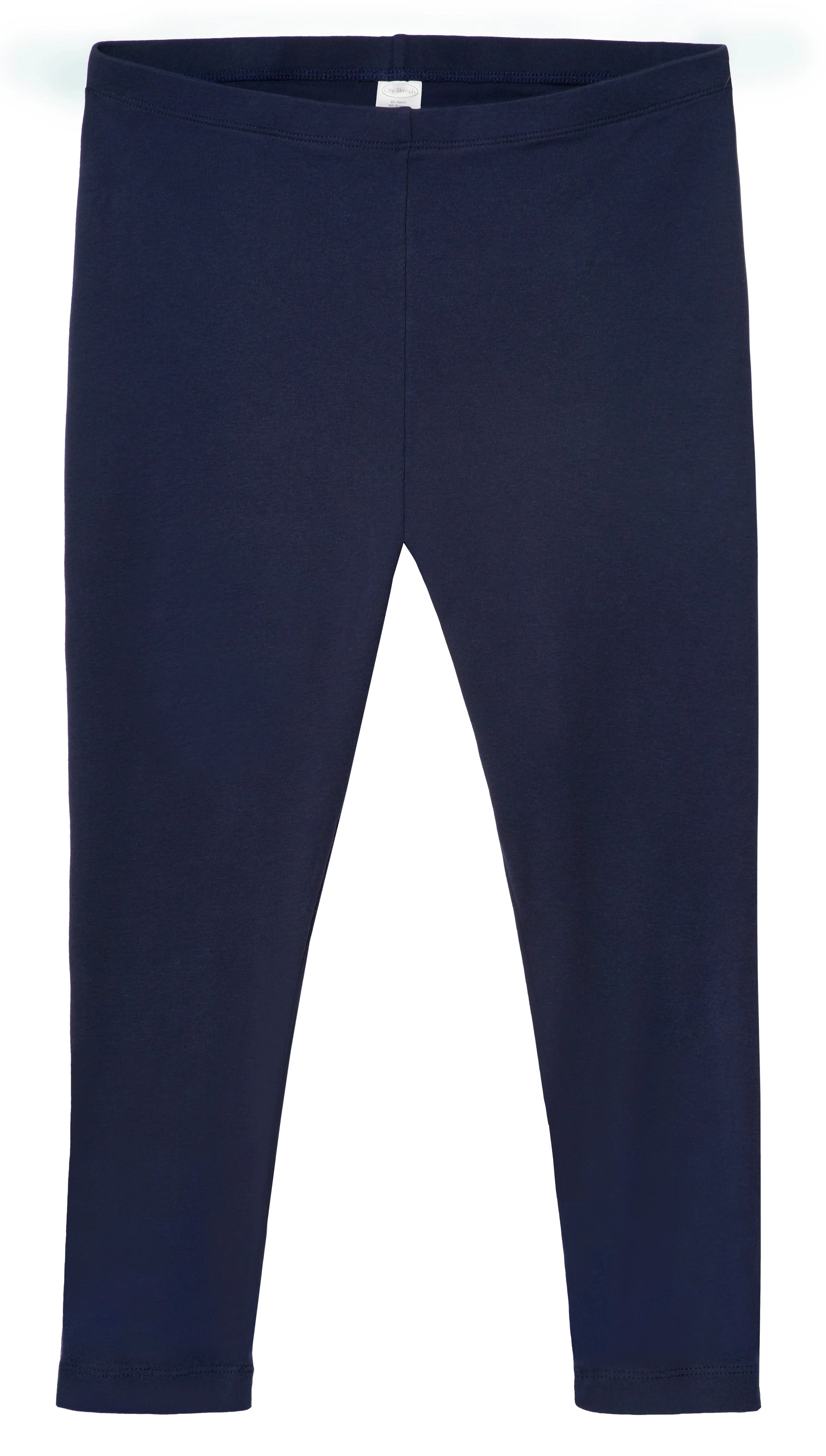 Women's 100% Cotton Soft Capri Leggings | Navy - Drispect
