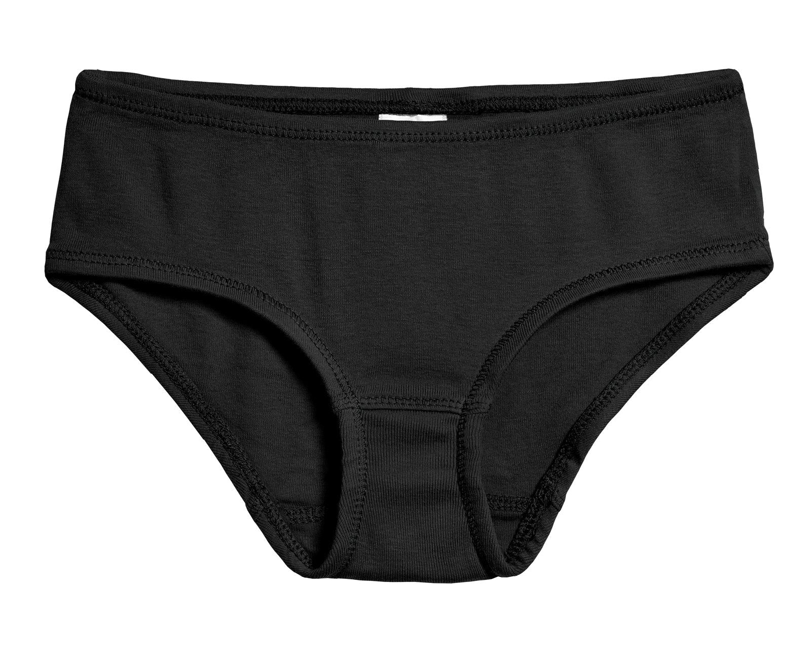 Girls Organic Cotton Brief | Black - Drispect