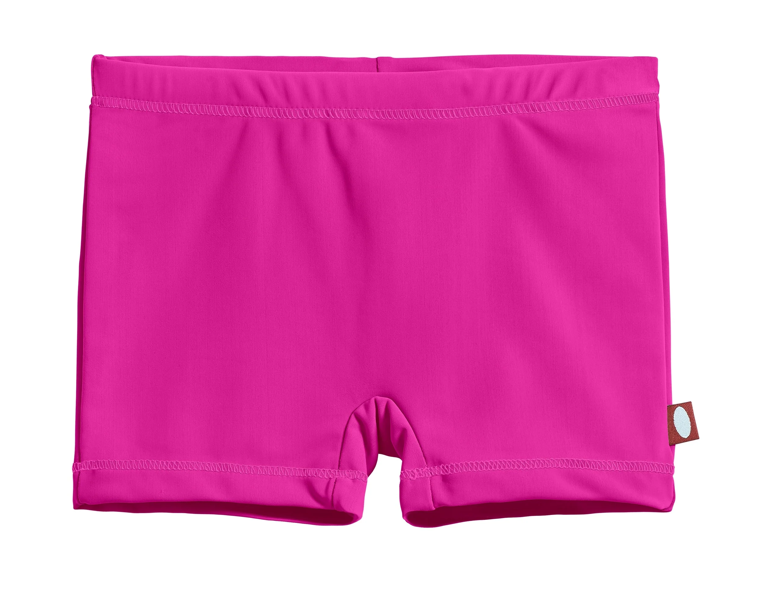 Girls UPF 50+ Swim Boy Shorts  | Hot Pink w- Matching Stitch - Drispect
