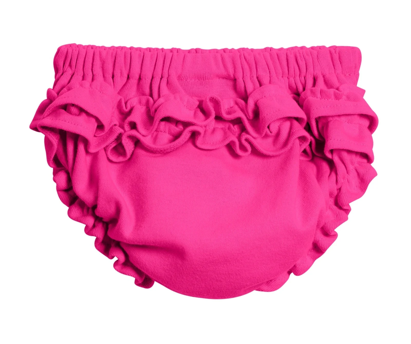 Girls Soft Cotton Ruffle Diaper Cover | Hot Pink - Drispect
