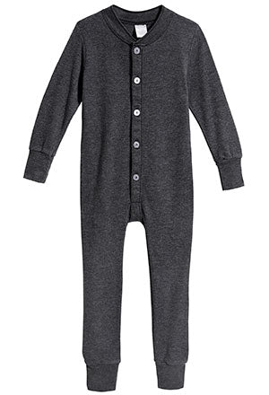 Boys and Girls Soft & Cozy Thermal One- Piece Union Suit  | Black - Drispect