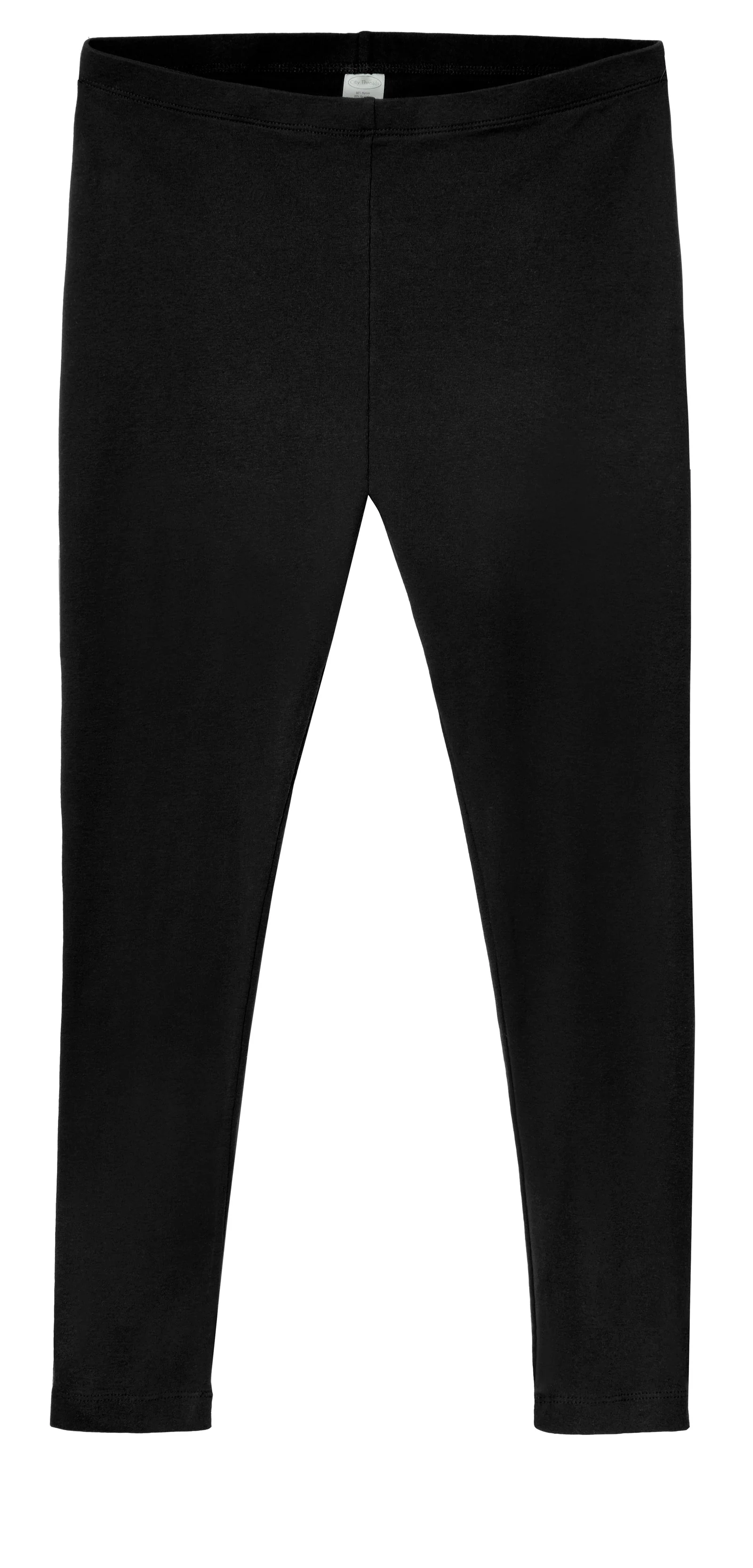 Women's Soft 100% Cotton Petite Leggings | Black - Drispect