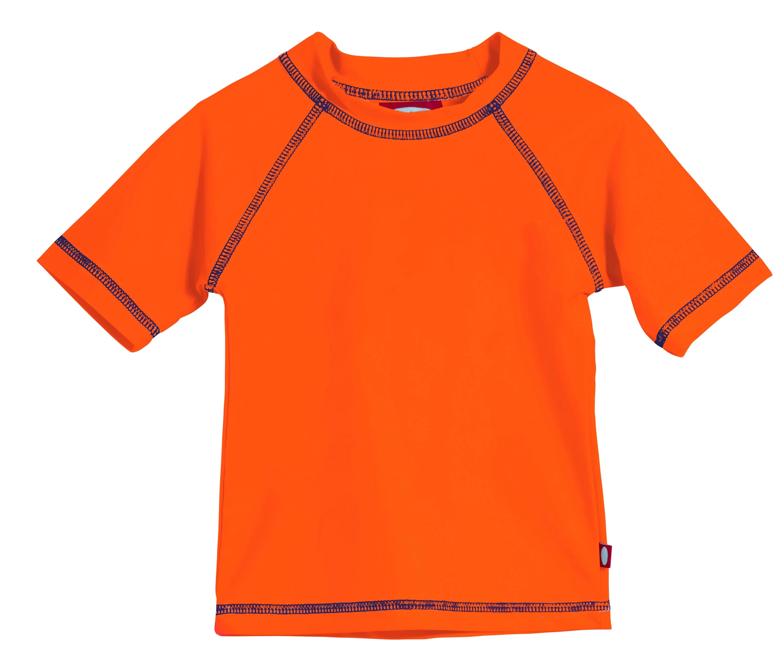 Boys UPF 50+ Short Sleeve Rashguard | Orange - Drispect