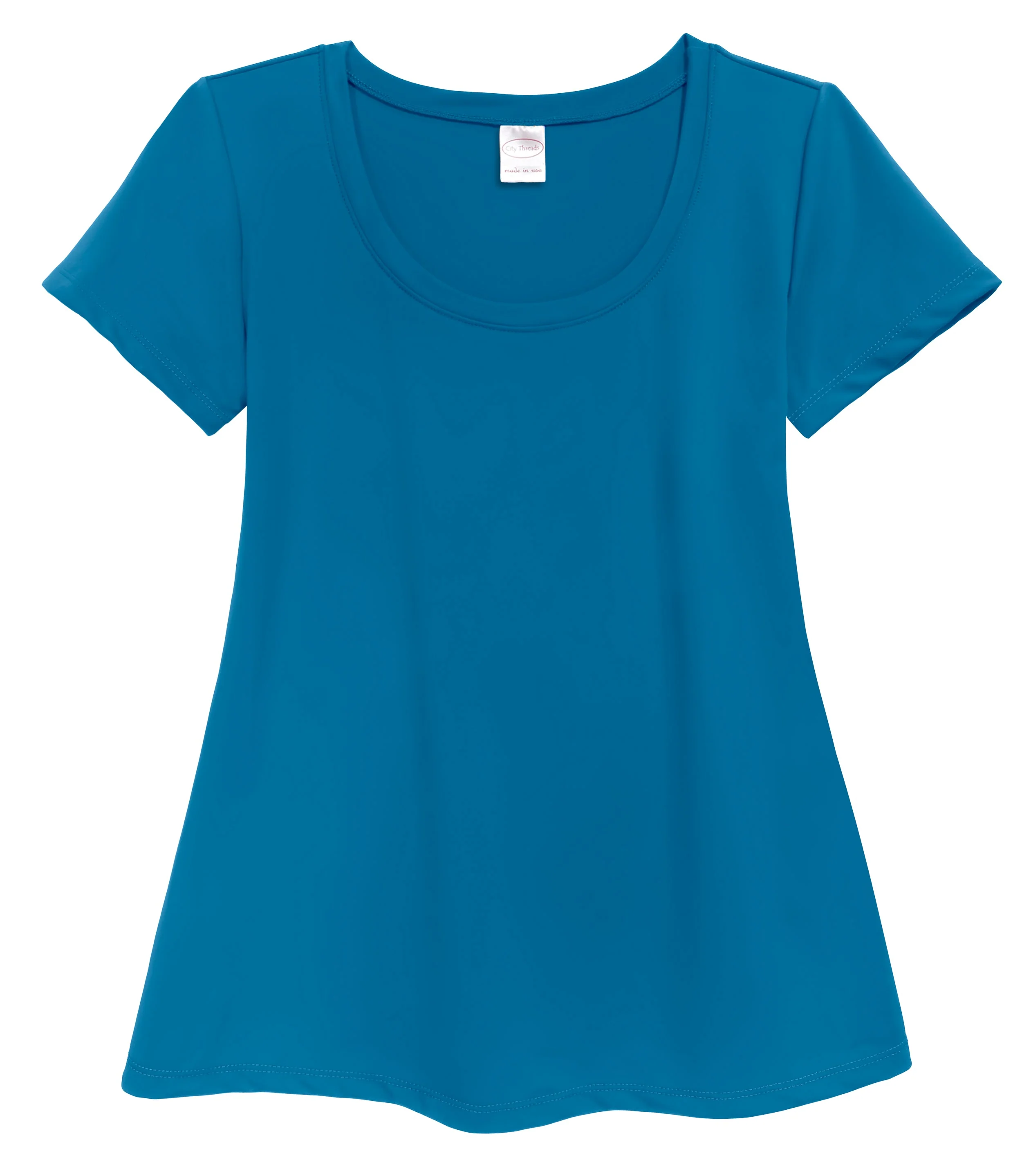 Women's UPF 50+ Short Sleeve Flowy Rashguard | Teal - Drispect