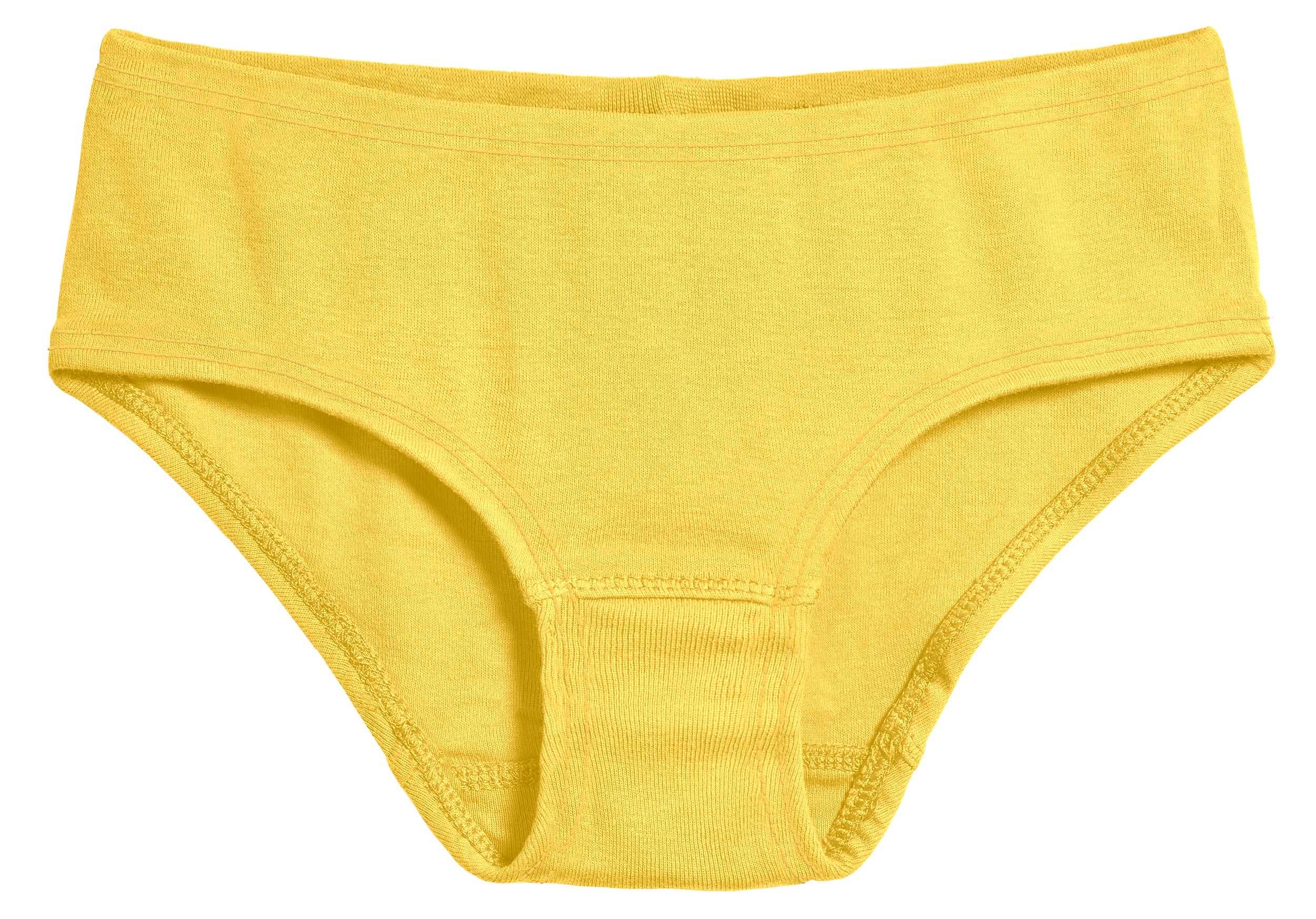 Girls Organic Briefs Seconds | Damage Yellow - Drispect
