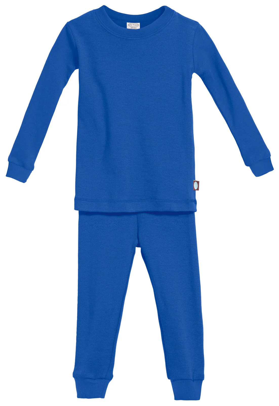 Boys and Girls Soft Organic Cotton Snug Fit Pajama Sets  | Crayon Blue - Drispect