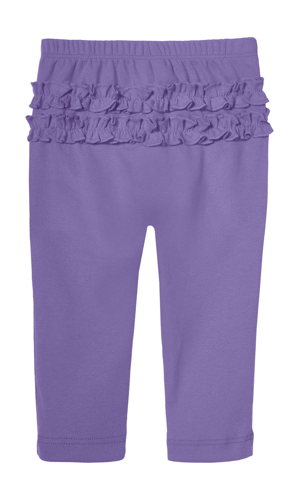 Baby Ruffle Butt Soft Cotton Leggings | Deep Purple - Drispect